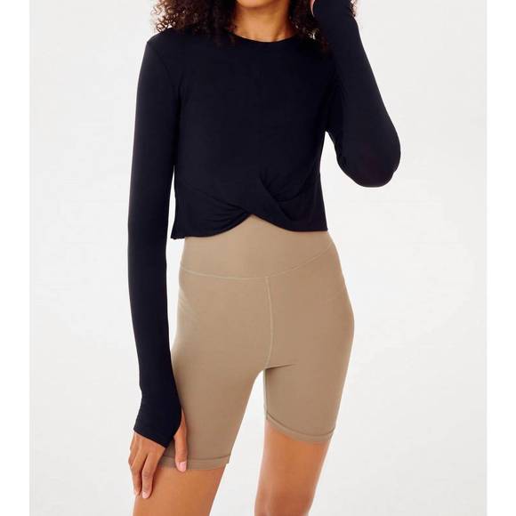NEW SPLITS59 daisy long sleeve jersey tee in black - Picture 1 of 6